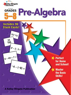 cover image of Pre-Algebra, Grades 5 - 8